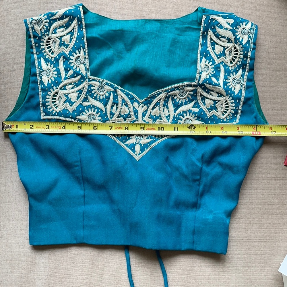 Gorgeous Turquoise Lehenga Choli + PURSE!